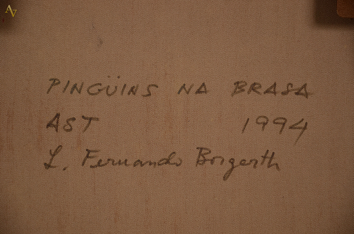 BORGERTH - Pinguins na brasa - ast - 38 x 46 - foto 4 de 4