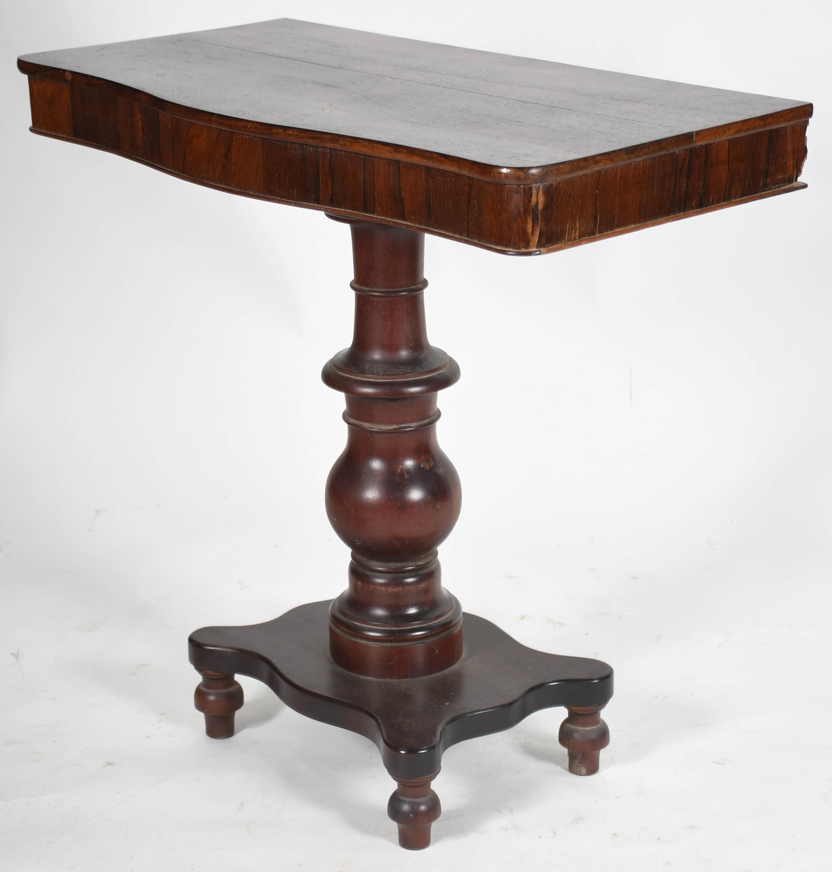 Console de jacarandá estilo Império, tampo retangular apoiado sobre... - foto 3 de 7