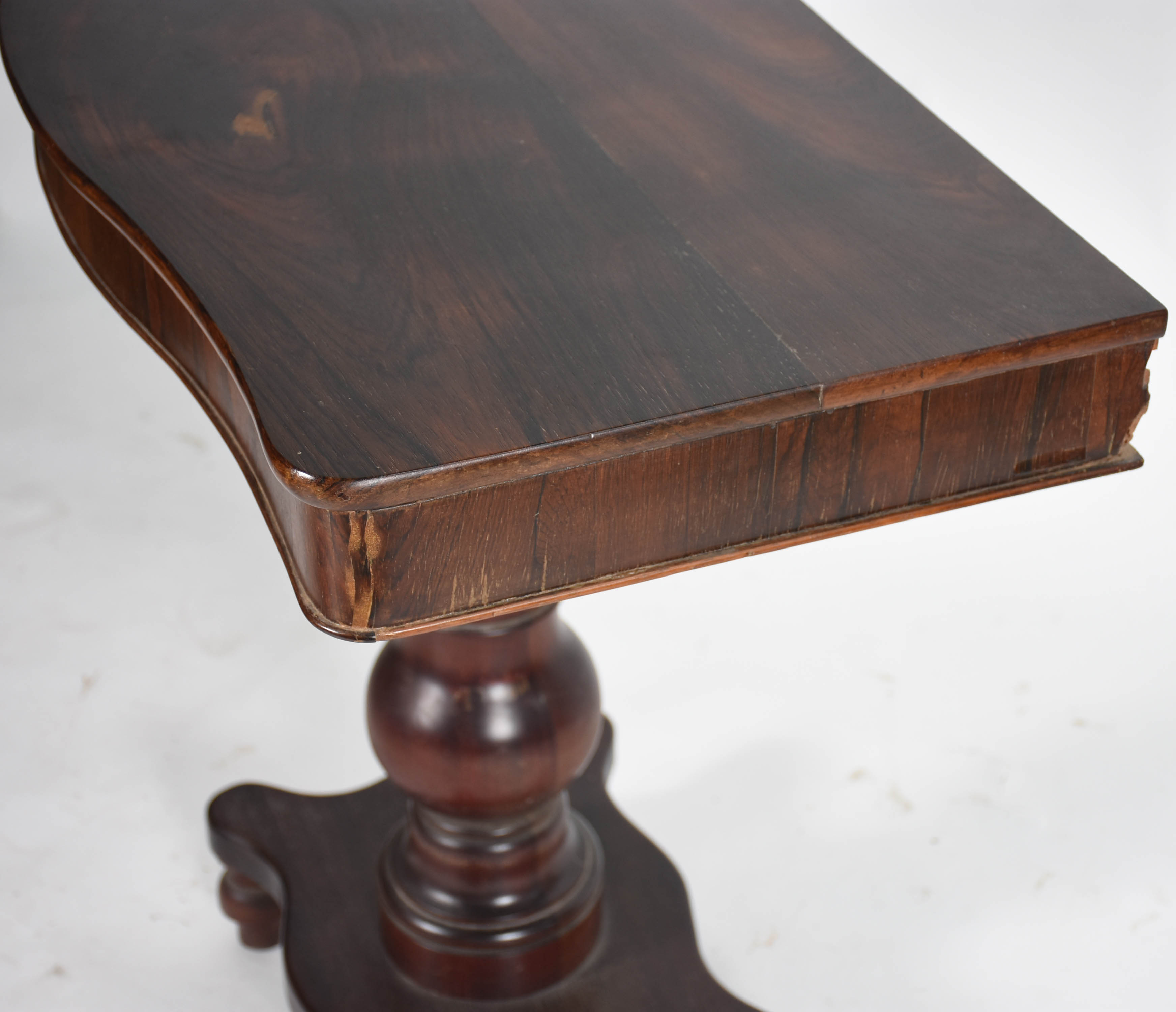 Console de jacarandá estilo Império, tampo retangular apoiado sobre... - foto 6 de 7