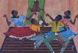 Heitor dos Prazeres (1898-1966), Samba no Interior - Datado de 1958, assinado, ost. Acompanha livro e certificado do filho do artista.