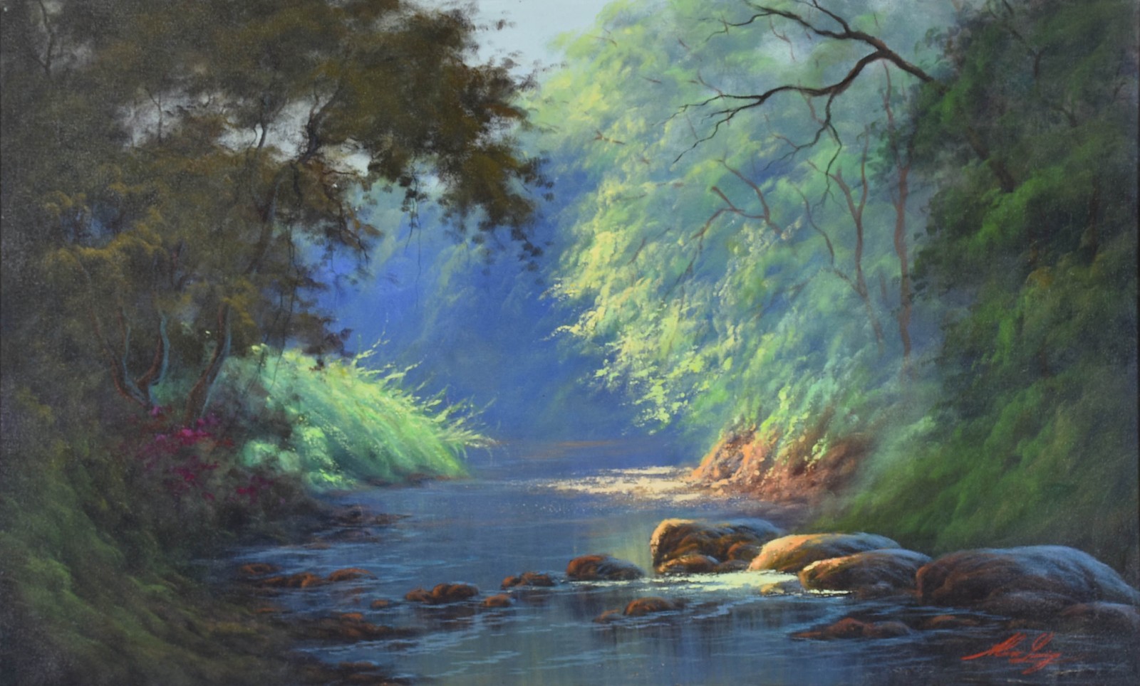 Alex Luizi (1964), Paisagem com riacho - foto 1 de 6