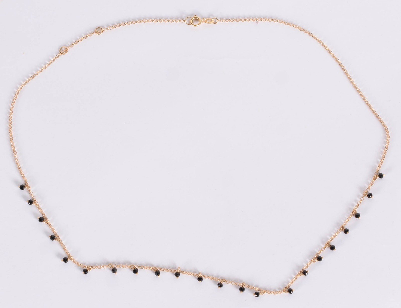 Gargantilha de ouro amarelo com pérolas negras (Por motivos de... - foto 2 de 4