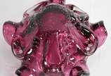 Cinzeiro de murano italiano rubi, década de 60.... - Cinzeiro de murano italiano rubi, década de 60. (com bicados na base).