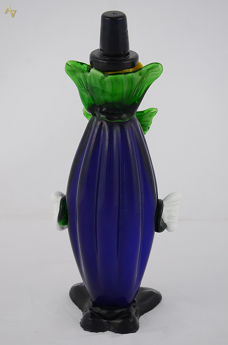 Palhaço de murano azul. Altura 30 cm. - foto 2 de 2