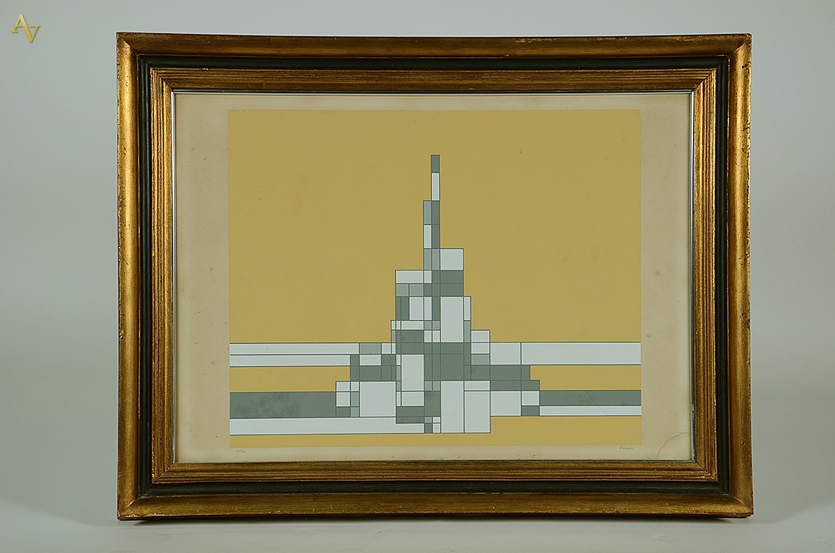 MILTON DA COSTA - Composição geométrica - serigrafia 41/100 - 45 x 54 - foto 1 de 3