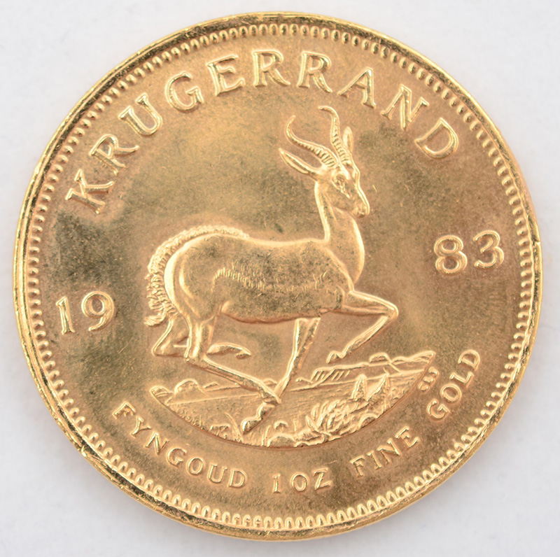 Moeda - UM KRUGERRAND - Àfrica do Sul - 1983 - Moeda que não circulou... - foto 2 de 2