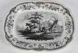 Travessa de faiança inglesa British Castle BB&B... - Travessa de faiança inglesa British Castle BB&B, Opaque China.