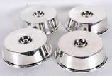 Quatro abafadores para pratos de metal prateado. - Quatro abafadores para pratos de metal prateado.