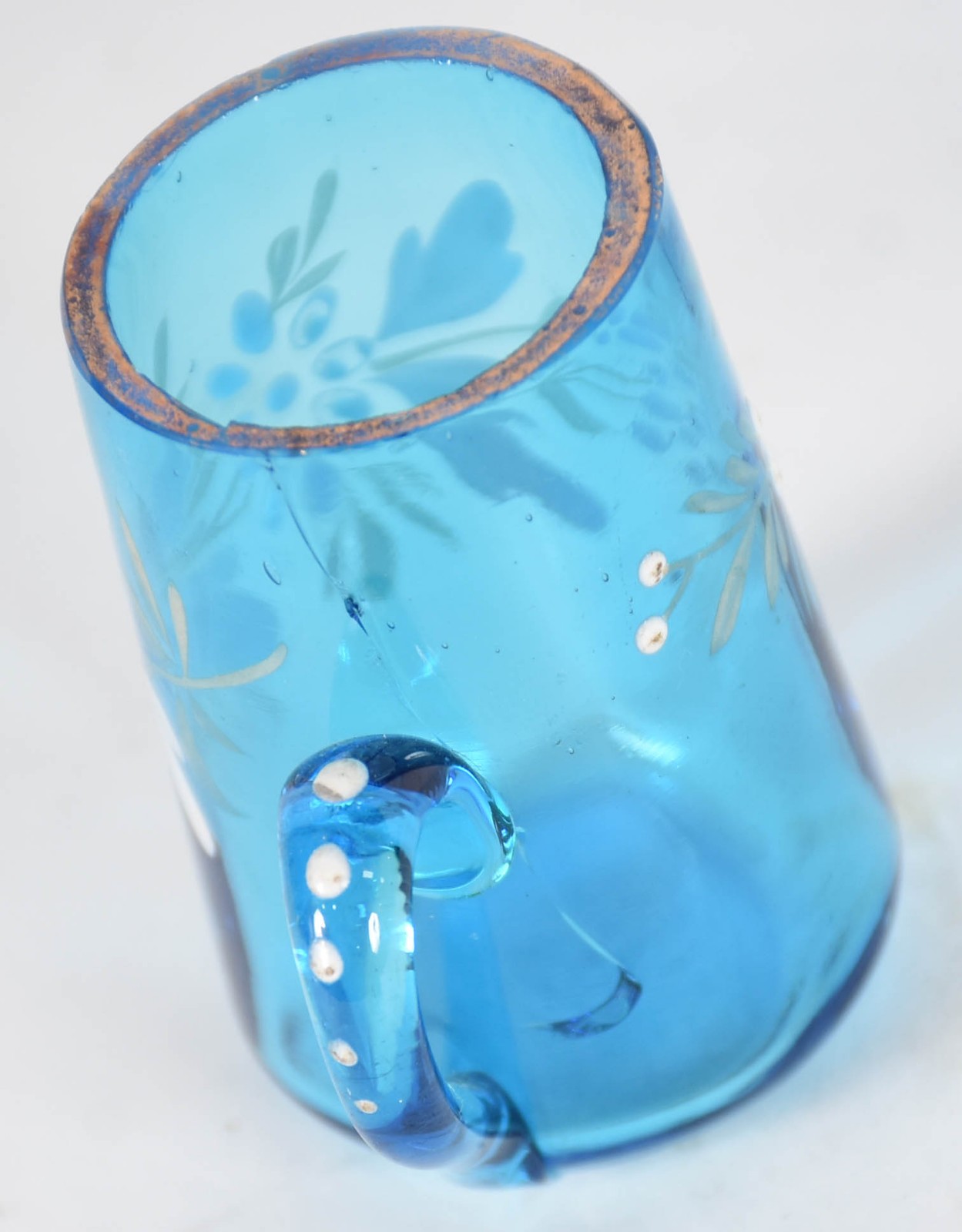 Conjunto de licoreira azul com 5 canecas e uma outra licoreira avulsa... - foto 4 de 5