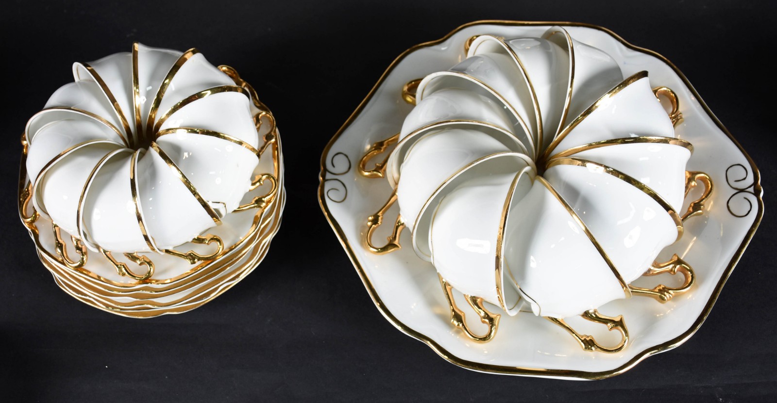 Conjunto para chá e café de porcelana MAUÁ, composto por 2 bules, 1... - foto 6 de 6