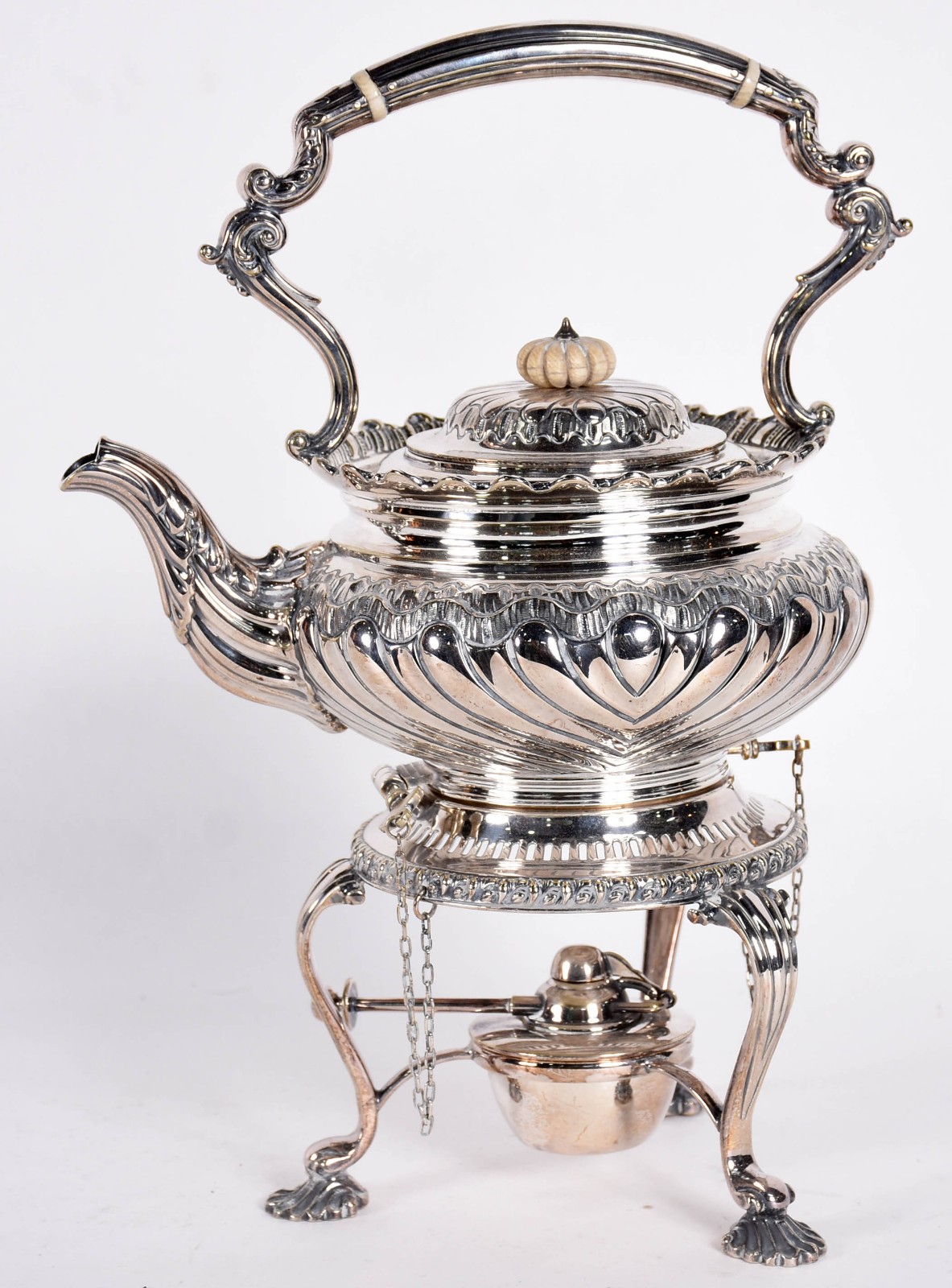 Elegante samovar de metal ingles espessurado a prata, EPNS, importado... - foto 1 de 5
