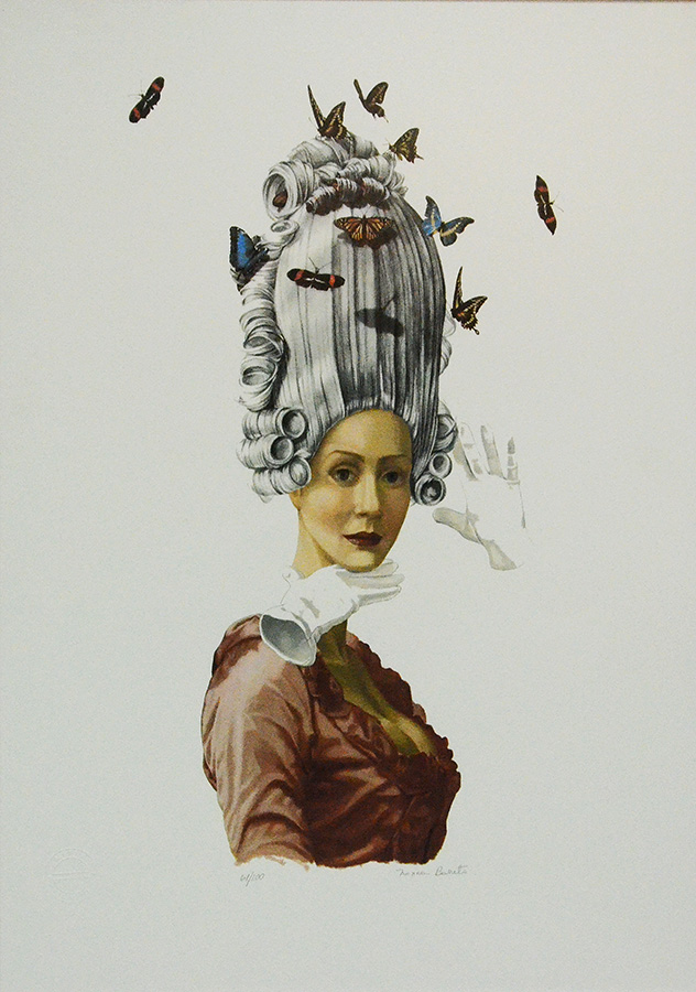 SONIA MENNA BARRETO - Rainha com borboletas - Serigrafia 61/100 - 69... - foto 2 de 3