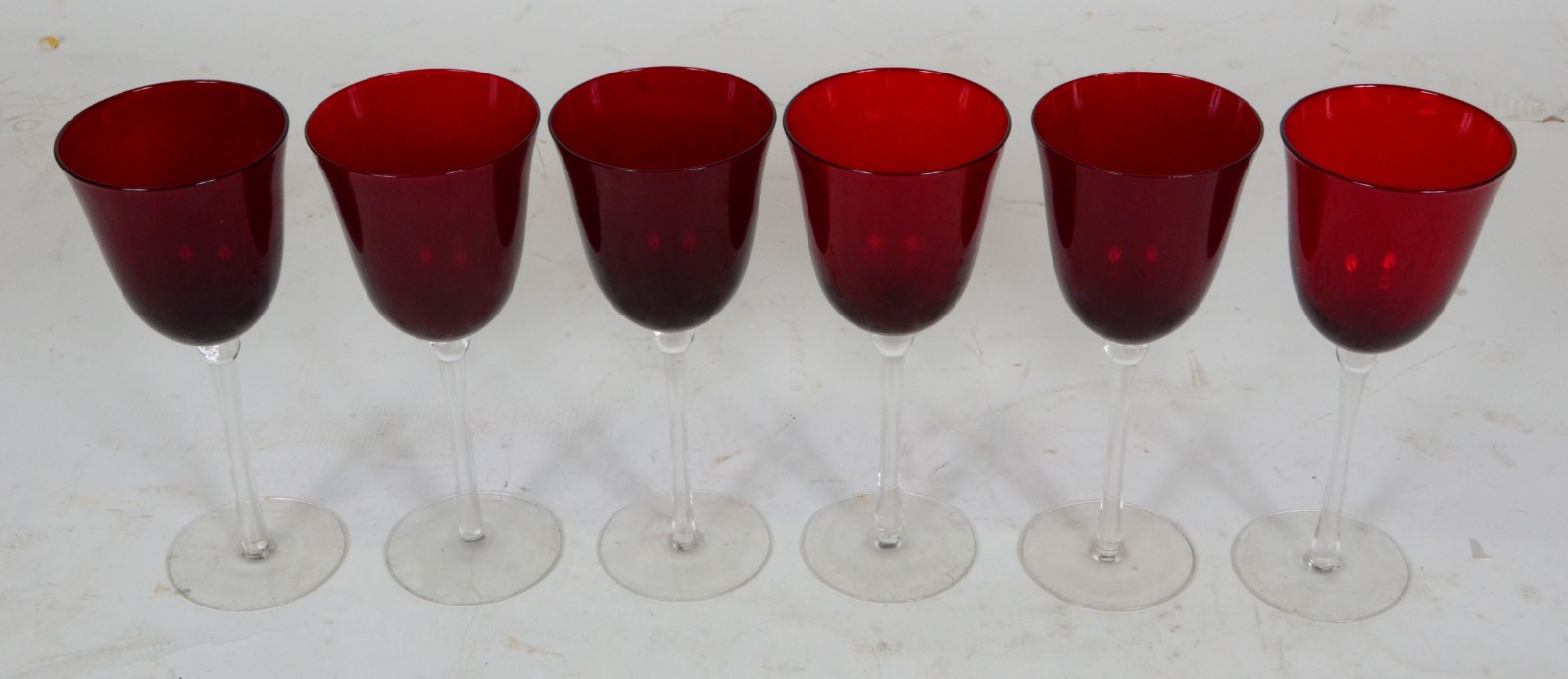 Seis taças de demi cristal vermelho para vinho tinto - foto 2 de 2