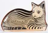 Abraham Palatnik (1928-2020),  - Estatueta de resina de poliéster representando gato. assinada.