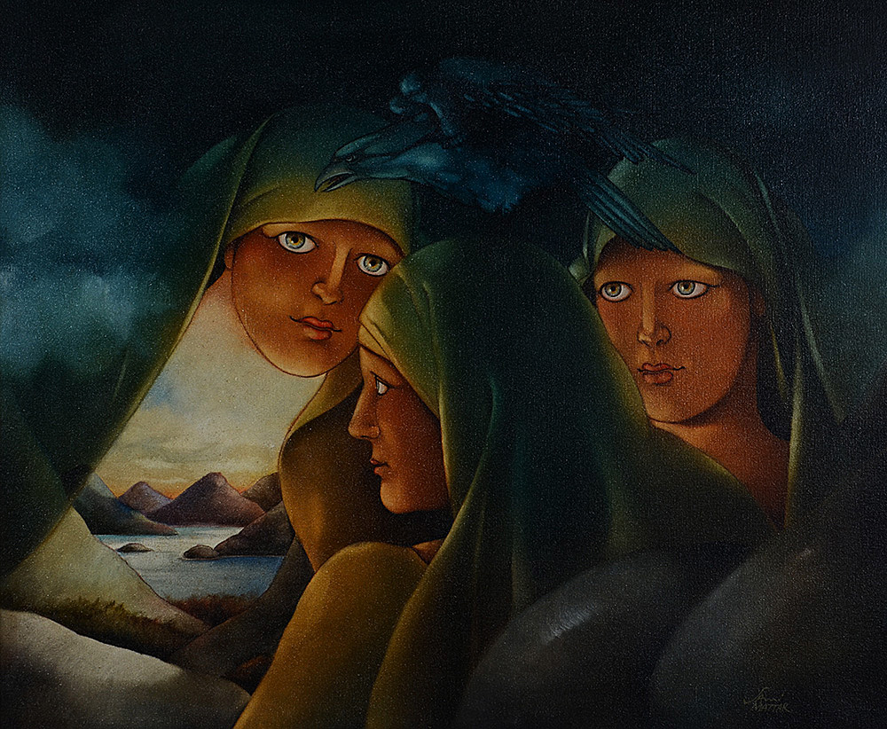 SAMI MATTAR - Figuras com paisagens - ost - 50 x 61 - foto 2 de 4