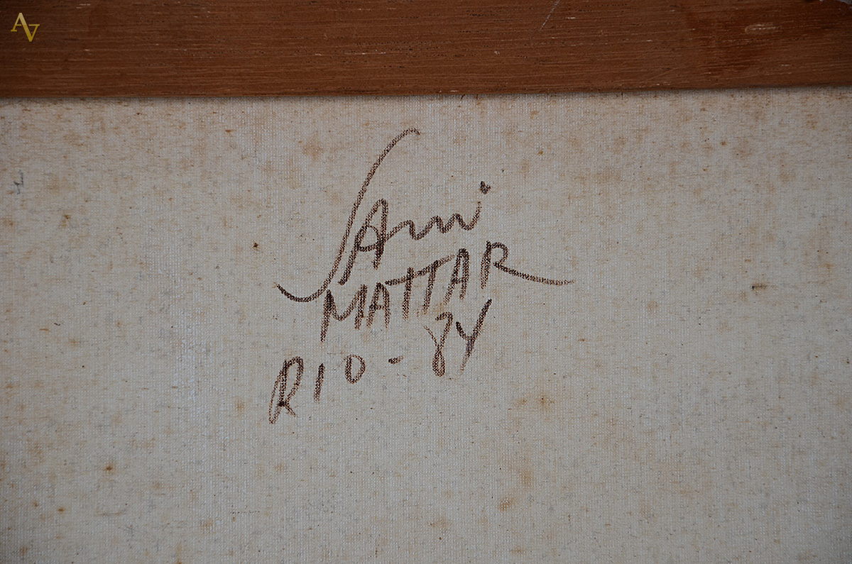 SAMI MATTAR - Figuras com paisagens - ost - 50 x 61 - foto 4 de 4