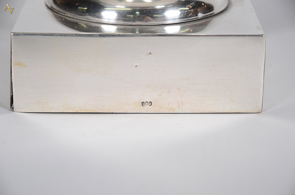 Taça em prata 800 mls contrastada, inscrição na base - 1976, oppa 3 G... - foto 3 de 3
