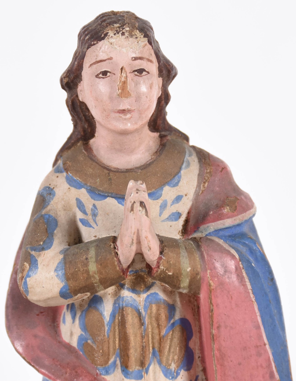 Quatro imagens de madeira do séc XIX representando, um Menino Jesus... - foto 4 de 6