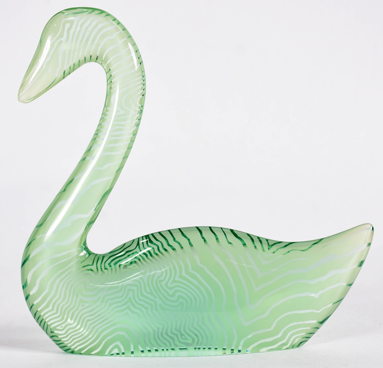 PALATINIK - Estatueta de resina de poliéster representando cisne... - foto 1 de 2