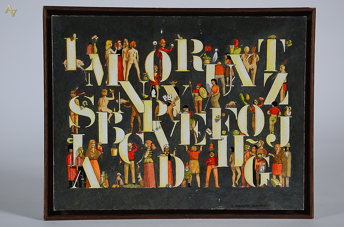 BORGERTH - Alfabeto Ilustrado - ast - 27 x 35 - foto 1 de 4