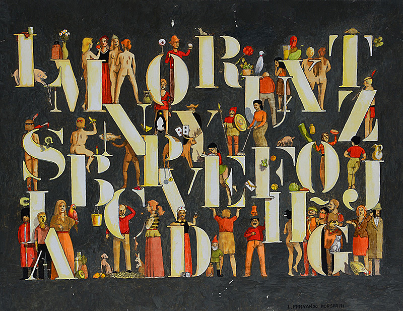 BORGERTH - Alfabeto Ilustrado - ast - 27 x 35 - foto 2 de 4