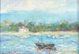 Manoel Santiago (1897-1987), Paisagem com barco - osm