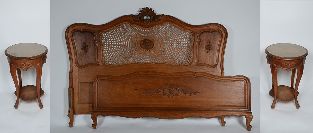 Conjunto de quarto fabricação LAUBISCH HIRTH, composto de cama de... - foto 1 de 4