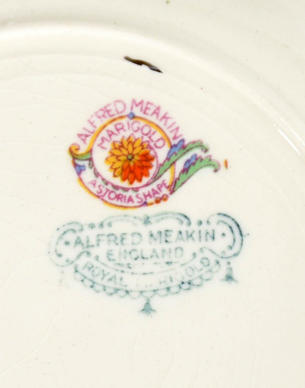 Aparelho de faiança inglesa Alfred Meakin, Royal Marigold, na cor... - foto 5 de 6