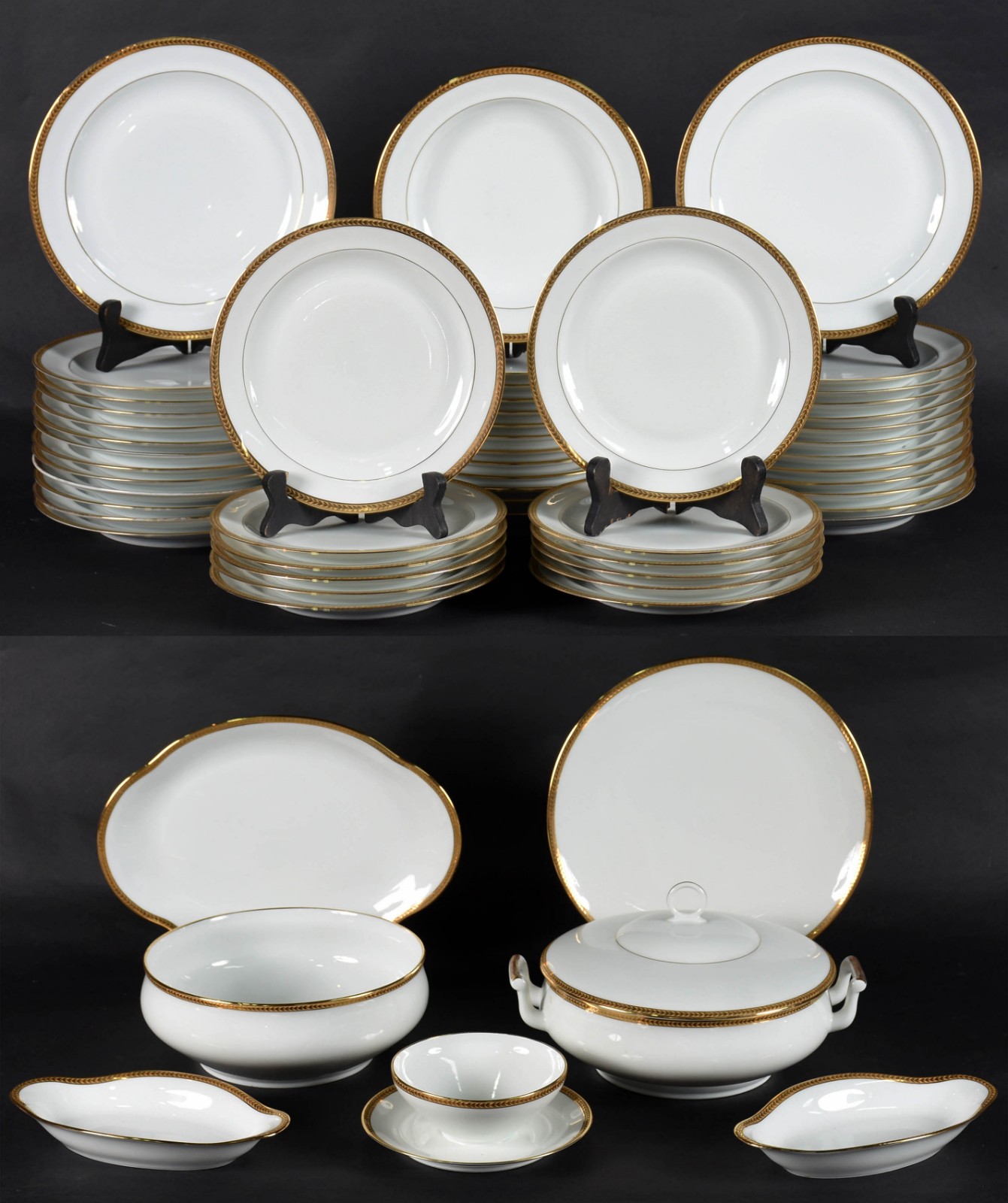 Aparelho de jantar de porcelana francesa LIMOGES composto por 26... - foto 1 de 7