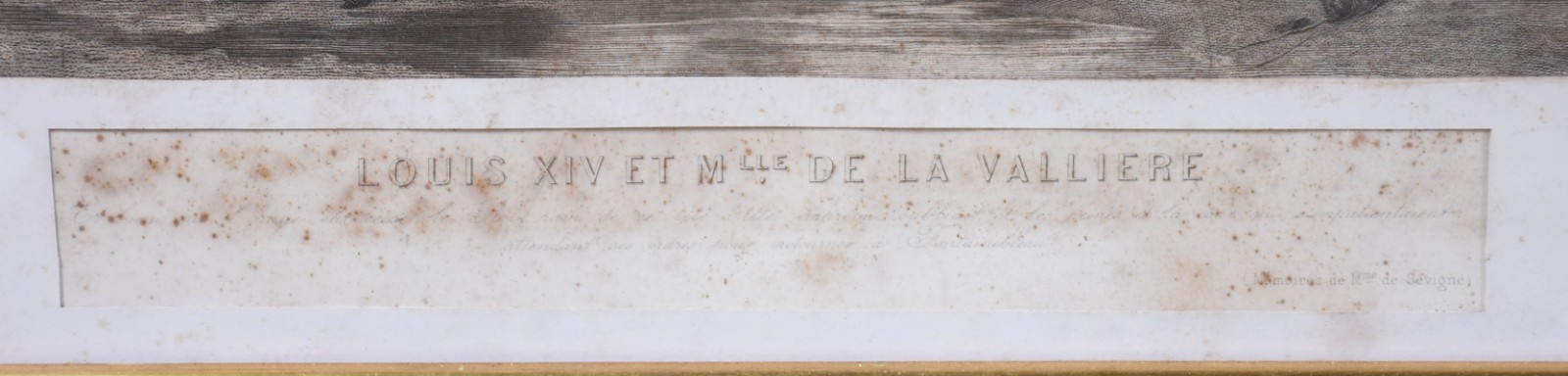 Par de gravuras francesas, representando LOUIS XIV ET M LLE DE LA... - foto 4 de 4