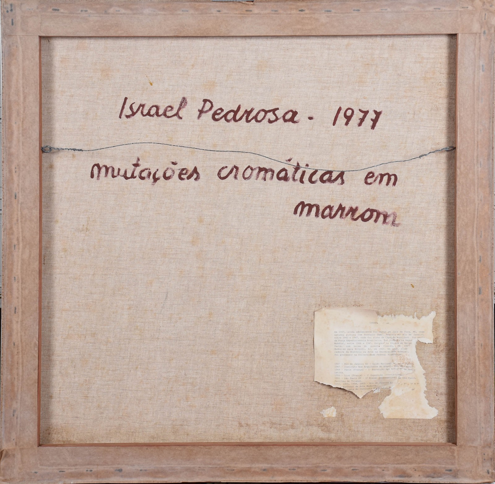 Israel Pedrosa (1926-2016), Mutações Cromáticas em Marrom - foto 2 de 3