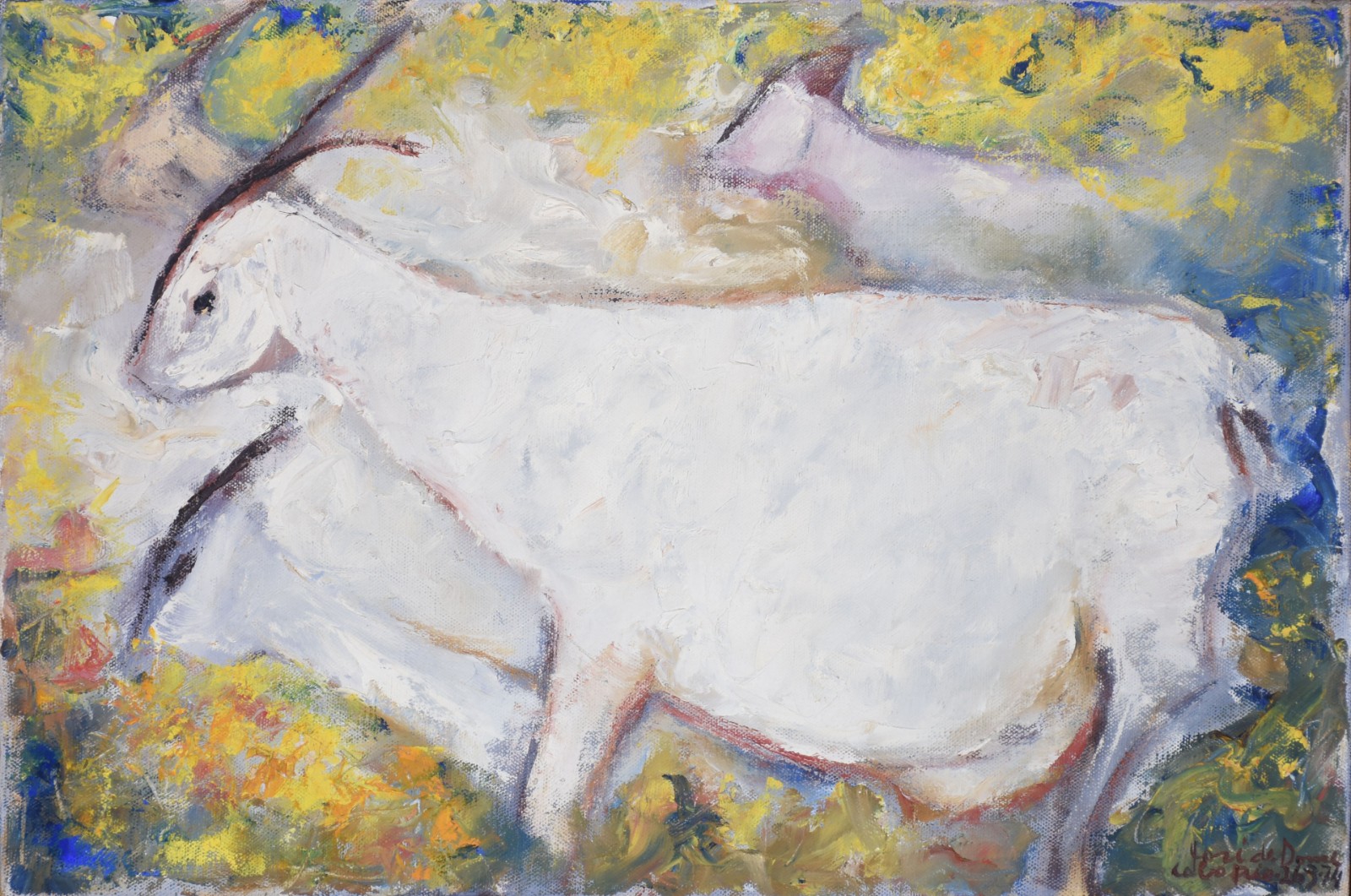 José de Dome (1921-1982), "Cabras em campo na praia grande de arraial do cabo." - foto 1 de 4