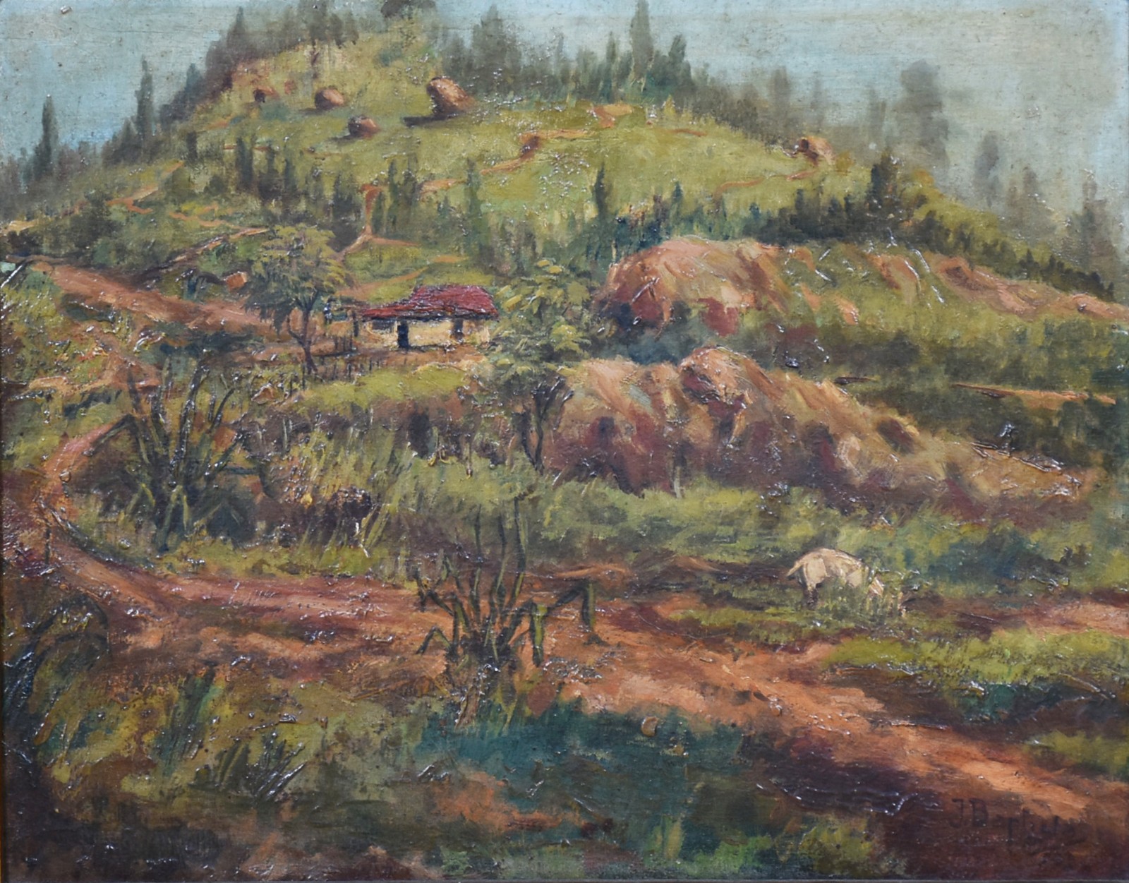 Baptista da Costa  (1865-1926), Paisagem com casa - foto 1 de 7