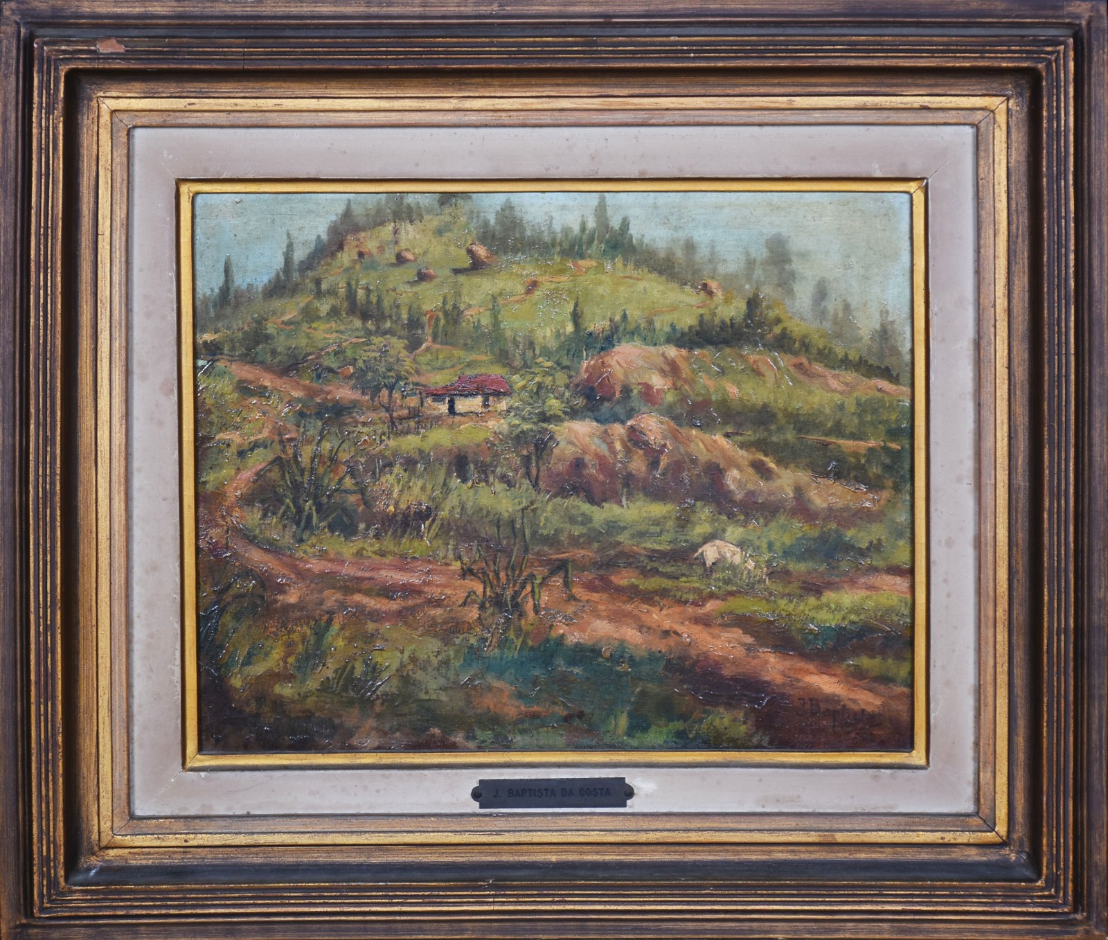 Baptista da Costa  (1865-1926), Paisagem com casa - foto 2 de 7