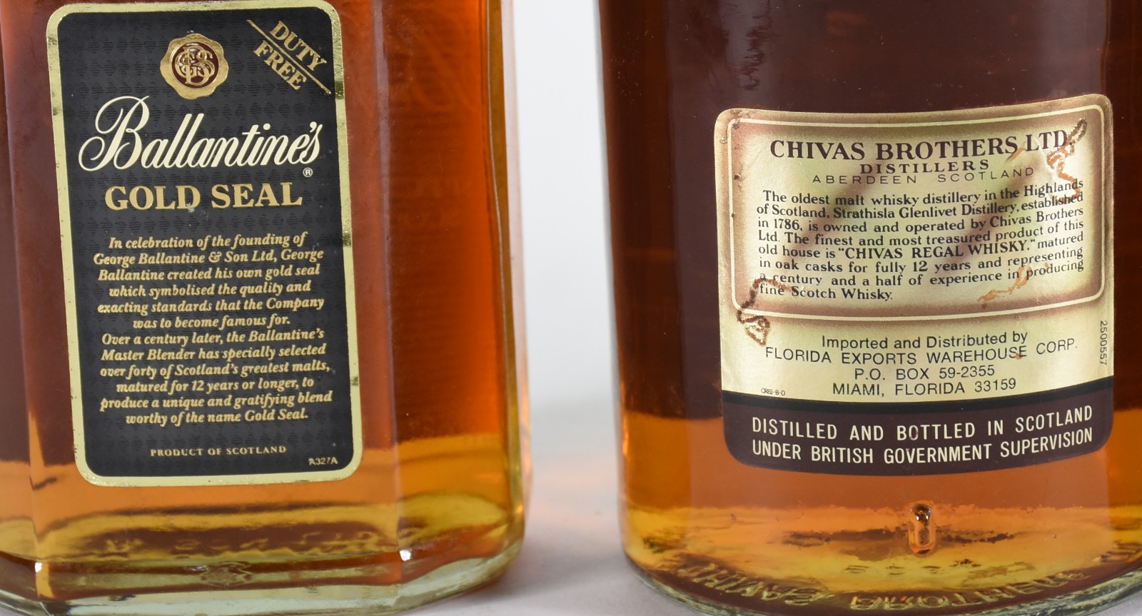 Quatro garrafas de whisky, sendo: Ballantines Gold Seal 12 anos... - foto 3 de 4