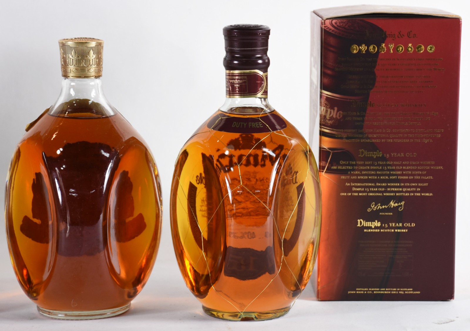 Quatro garrafas de whisky, sendo: 2 Dimple, White Horse, Haig. - foto 4 de 4