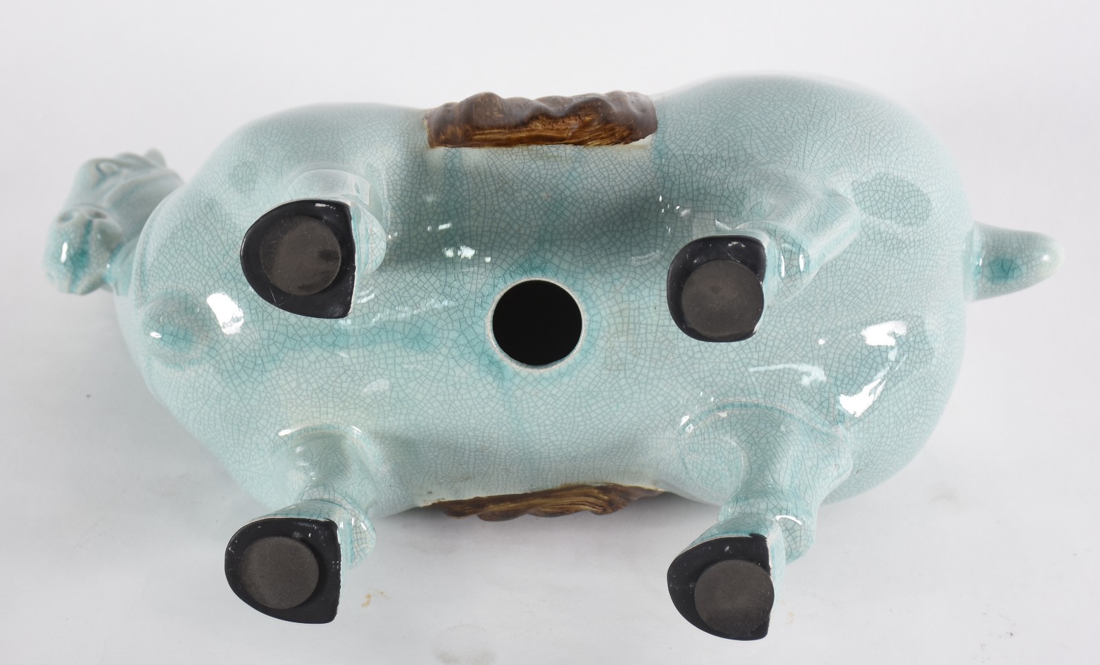 Cavalo de porcelana oriental na cor azul. - foto 4 de 4