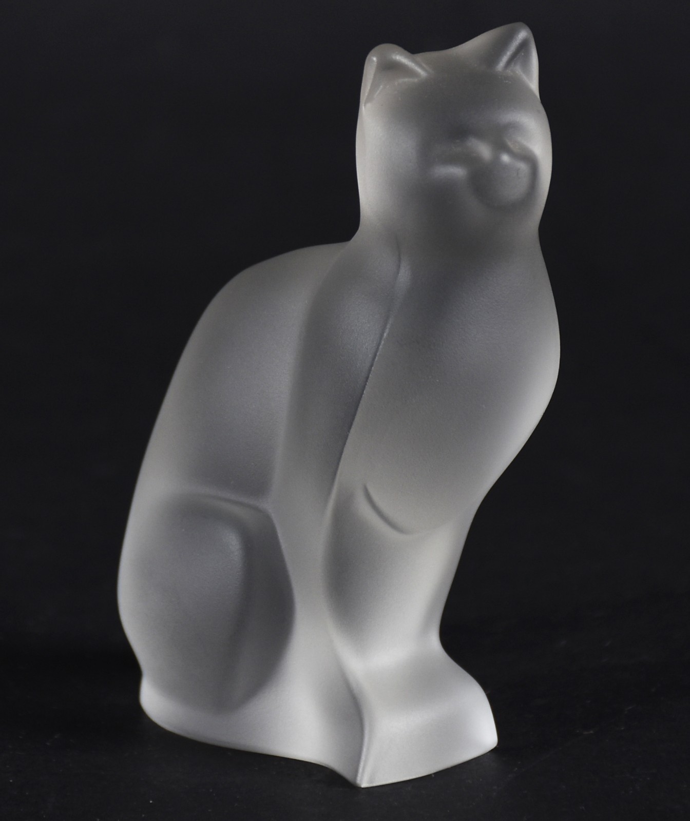 Estatueta de cristal de SEVRES repres. Gato, com marcado no fundo. - foto 1 de 5