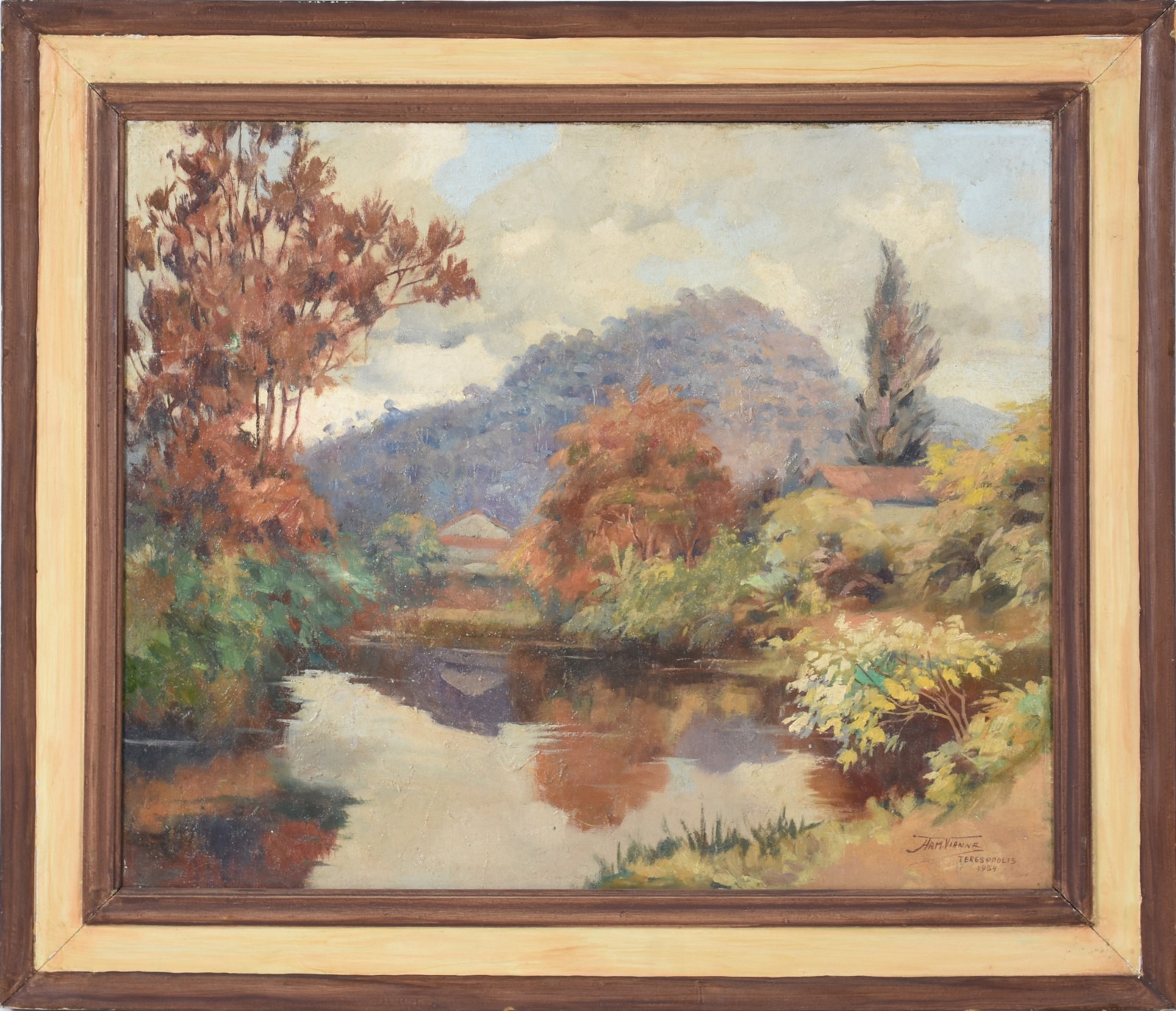 Armando Vianna (1897-1992), Paisagem de Teresópolis, 1954. - foto 2 de 4