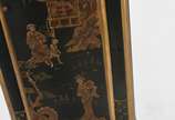Relógio ingles de coluna "Gallard & Frank"com c... - Relógio ingles de coluna "Gallard & Frank"com caixa de madeira decorada em chinoiserie.