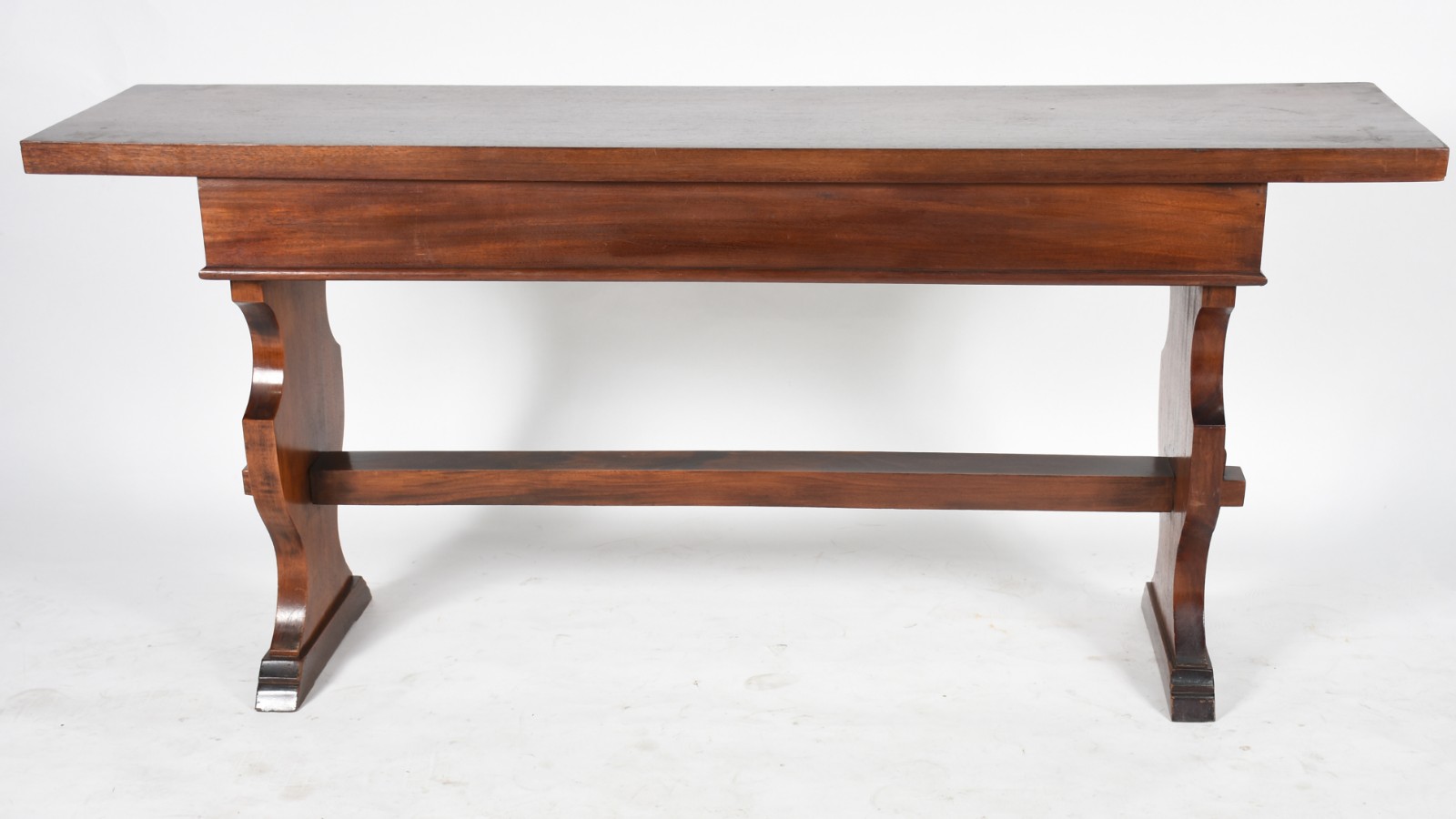 Console de madeira nobre com 3 gavetas, estilo colonial brasileiro. - foto 5 de 5
