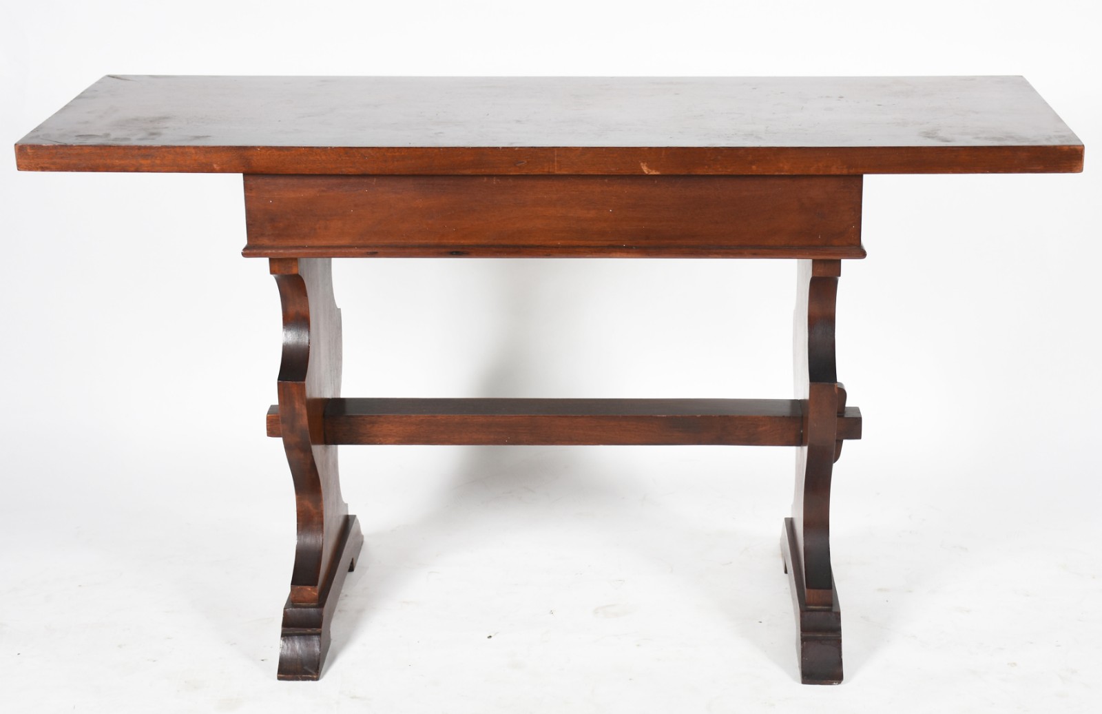 Console de madeira nobre com 2 gavetas, estilo colonial brasileiro. - foto 4 de 4