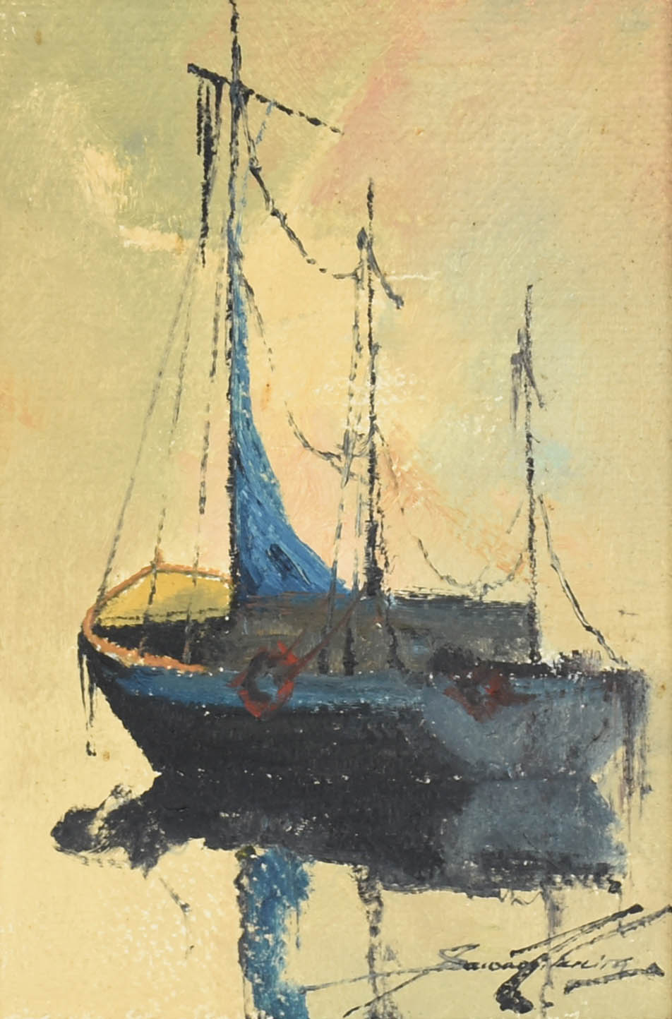 Sansão Pereira (1919-2014), Barco azul - foto 1 de 4