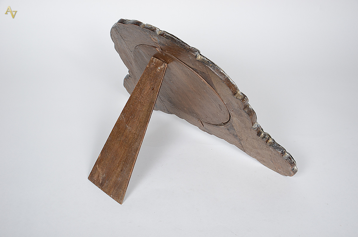 Espelho de mesa bisotado com moldura de prata peruana Sterling... - foto 2 de 3