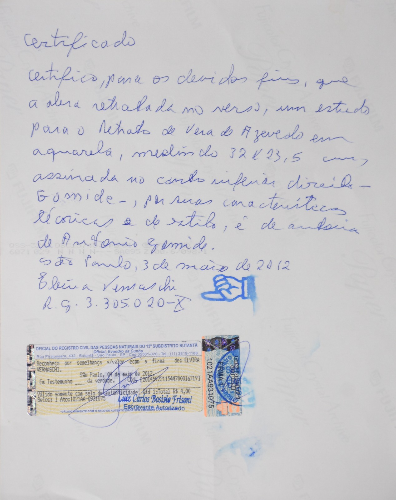 Antonio Gomide (1895-1967), Retrato de Vera Azevedo - foto 6 de 6