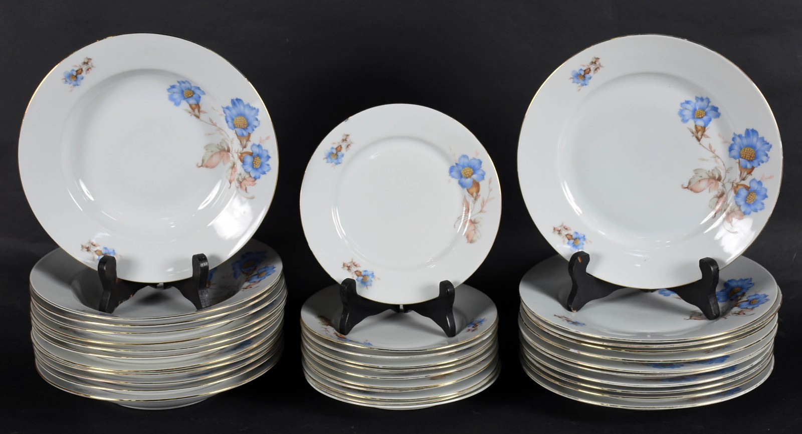 Aparelho de jantar de porcelana TCHECA composto por 11 pratos rasos... - foto 4 de 5