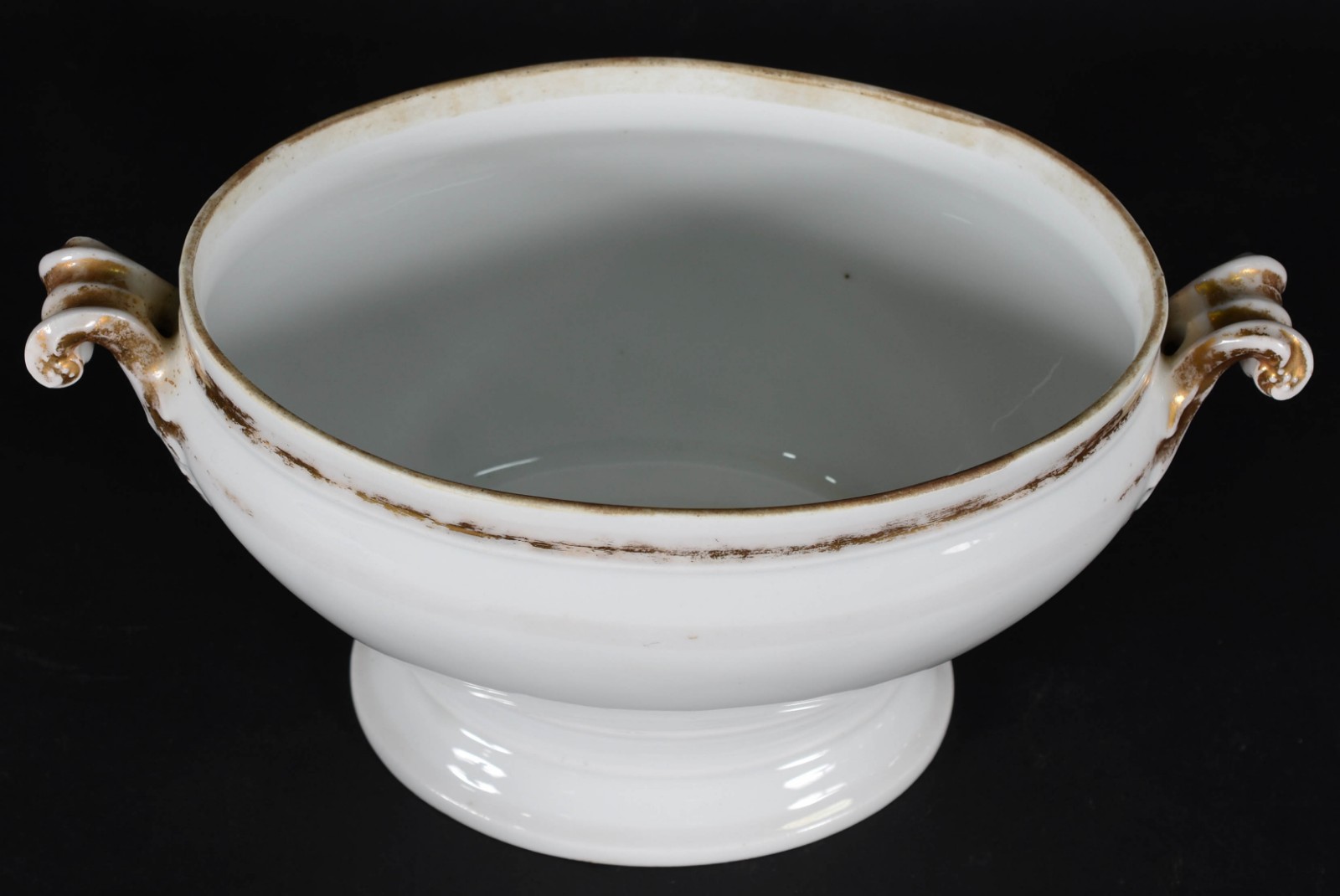 Sopeira de porcelana francesa velho Paris, na cor branca com... - foto 5 de 6
