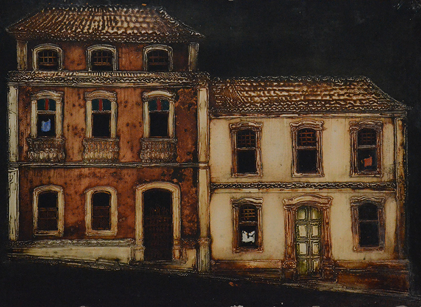 FRANCISCO OSWALD - Casario - ose - 41 x 56 (com descascados). - foto 1 de 2