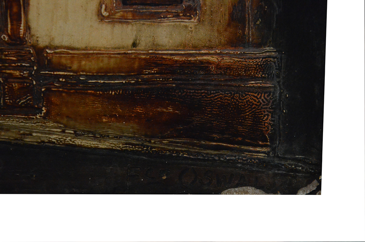FRANCISCO OSWALD - Casario - ose - 41 x 56 (com descascados). - foto 2 de 2