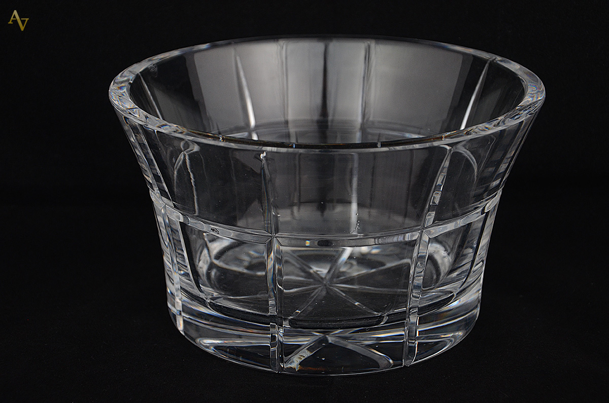 Bowl de cristal tcheco lapidado - Altura 12 cm e diâmetro 20,5 m (com... - foto 1 de 2